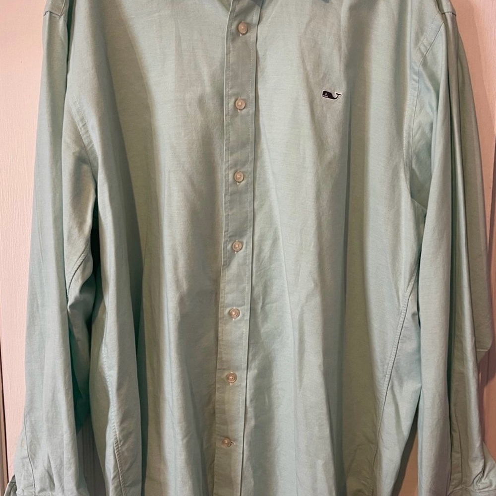 Vineyard Vines Blue Casual Button Down Shirt